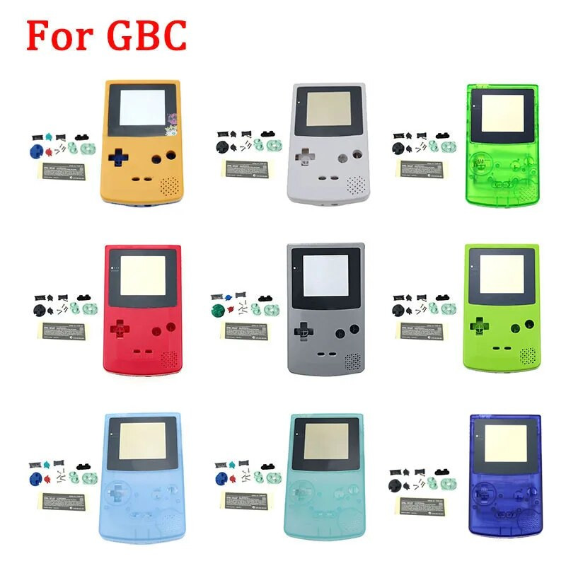 Uus originaalne mängukonsooli ümbris Gameboy Color Classic mängukonsooli kest GBC korpuse jaoks koos nuppudega