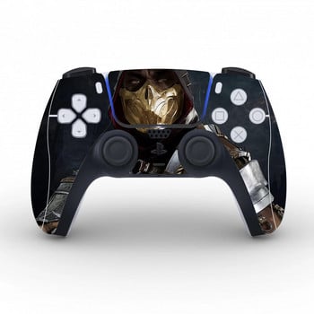 Mortal Kombat Стикер със защитен капак за PS5 Controller Skin Decal PS5 Gamepad Sticker Vinyl