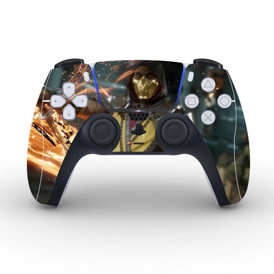 Αυτοκόλλητο με προστατευτικό κάλυμμα Mortal Kombat για δέρμα χειριστηρίου PS5 Αυτοκόλλητο βινυλίου με αυτοκόλλητο PS5 Gamepad