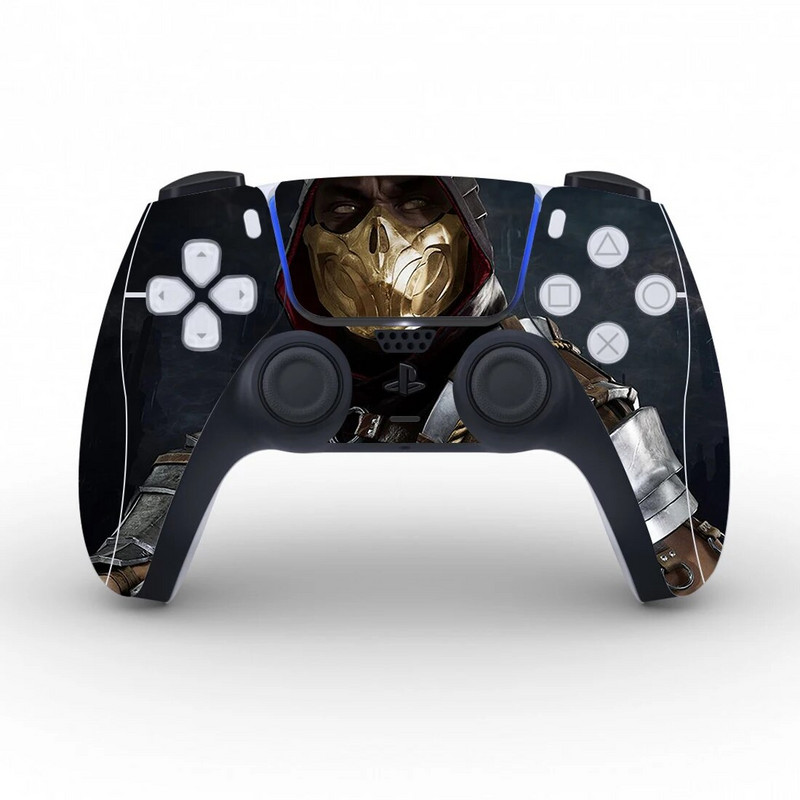 Mortal Kombat aizsargapvalka uzlīme PS5 kontrollera ādas uzlīmei PS5 spēļu pults vinila uzlīme