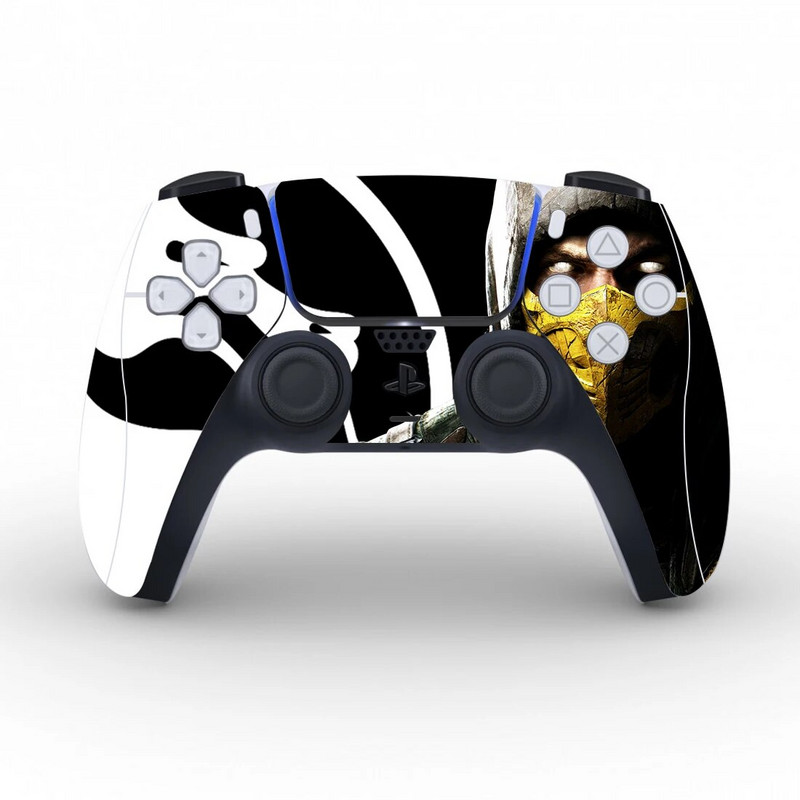 Mortal Kombat aizsargapvalka uzlīme PS5 kontrollera ādas uzlīmei PS5 spēļu pults vinila uzlīme
