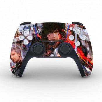 Игра Final Fantasy Защитен стикер за капак за PS5 Controller Skin Decal PS5 Gamepad Sticker Vinyl