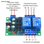 Placă de protecție a difuzoarelor Kit de componente DIY pentru Audio Stereo Placă de protecție a difuzoarelor Întârziere la pornire Kit de protecție DC dublu canal
