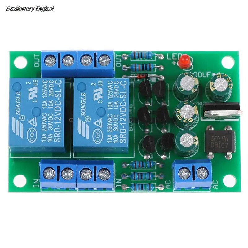 Κιτ προστασίας ηχείων DIY Components for Stereo Audio Speaker Protection Board Delay Boot Delay DC Protect Kit Double Channel