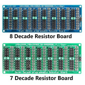 0.1R-9999999.9R Placă de rezistență programabilă cu opt decenii 0,1-9,9999999MR (0-10MS) Precizie în trepte 0,1R 1/2 W Modul de rezistență SMD