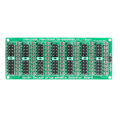 0.1R-9999999.9R Placă de rezistență programabilă cu opt decenii 0,1-9,9999999MR (0-10MS) Precizie în trepte 0,1R 1/2 W Modul de rezistență SMD