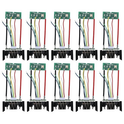 10PCS DCB200 18V 20V DCB201 DCB203 DCB204 Li-ion Battery PCB Protection Charging Circuit Board for Dewalt