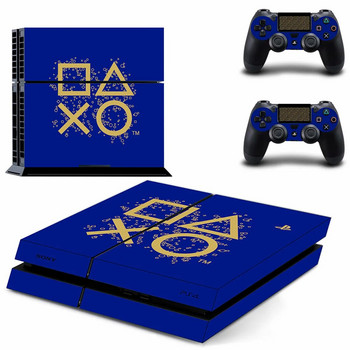 Pure White Symbol Logo Design PS4 Skin Sticker Decal Cover за конзола и 2 контролера PS4 Skins Винил