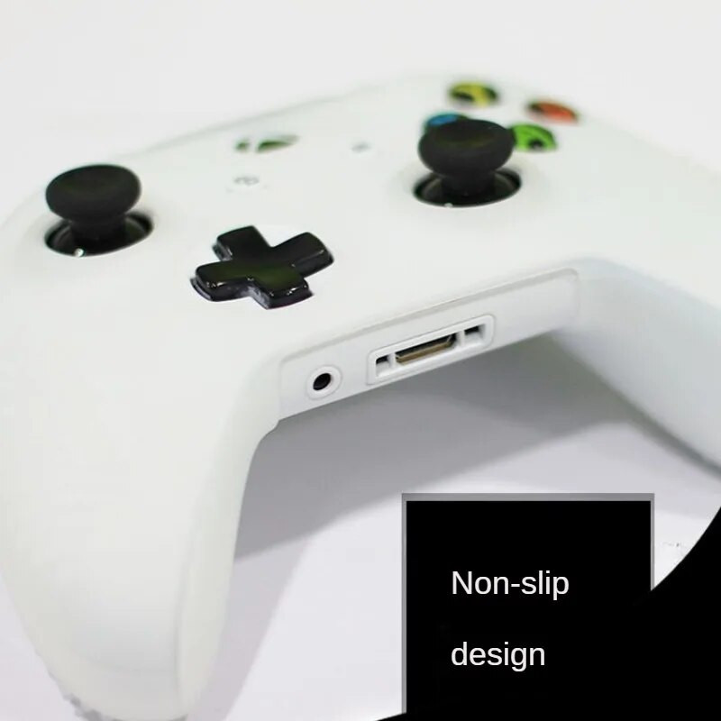 Xbox one S aizsargsviras apvalkam, neslīdošam ādas silikona aizsargvāciņam, apvalka apvalkam Xbox One plānajam kontrolierim