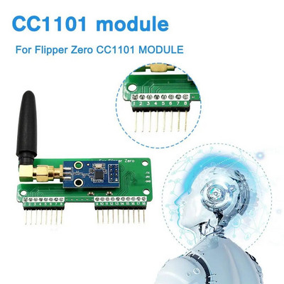 За Flipper Zero WiFi CC1101 SubGhz 433Mhz Платка за разработка GPIO CC1101 Модул на мишка за Flipper Zero Modification