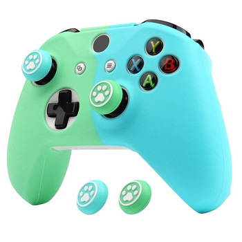 Мек силиконов защитен калъф за Xbox One S Controller Skin Геймпад Игри Аксесоари за Xbox One X Control with Joystic