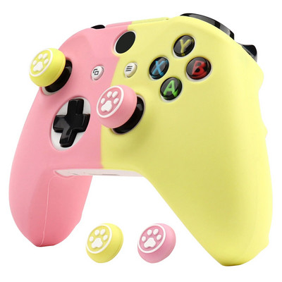 Κάλυμμα προστατευτικής θήκης από μαλακή σιλικόνη για χειριστήριο Xbox One S Skin Παιχνίδια παιχνιδιών αξεσουάρ για Xbox One X Control με Joystic