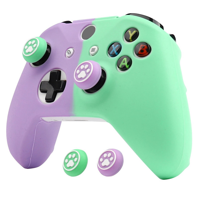 Κάλυμμα προστατευτικής θήκης από μαλακή σιλικόνη για χειριστήριο Xbox One S Skin Παιχνίδια παιχνιδιών αξεσουάρ για Xbox One X Control με Joystic