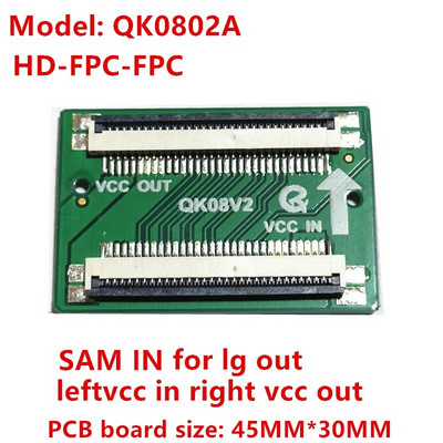 Adaptor de placă pentru definirea cablului ecranului FPC la FPC HD LVDS la FPC adaptor de cablu QK0801A QK0801B QK0802A QK0802B