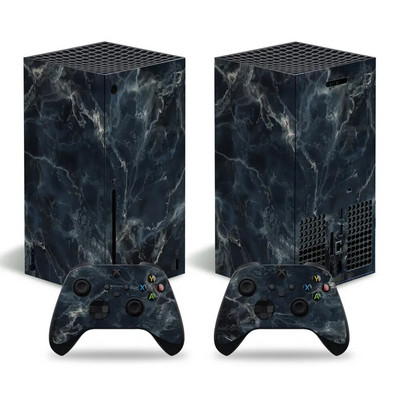 GAMEGENIXX Skin Sticker Marble Texture Protective Decal Cover Full Set Συμβατό με κονσόλα X-box Series X και 2 χειριστήρια