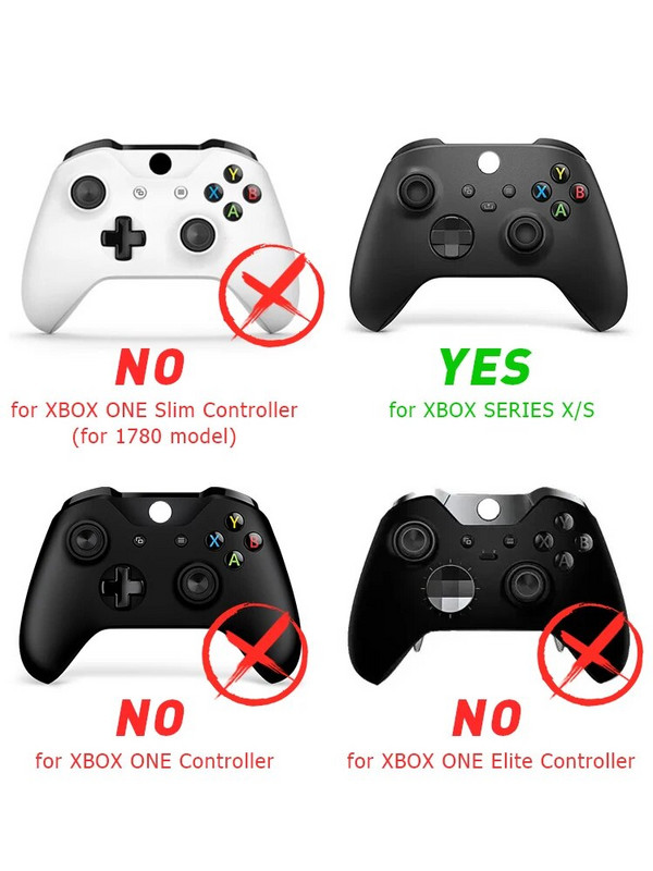 DATA FROG komplekti asendusümbris Xbox Series S kontrolleri jaoks esikaane tagumine kest külgsiinid paneelid Xbox Series X mängupuldi jaoks