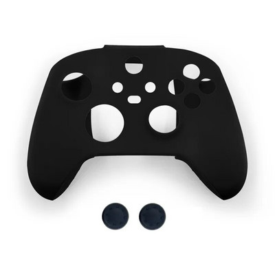 Pehme silikoonist libisemisvastane kukkumisvastane nahka kaitsev ümbris XBOX-seeria X/S kontrolleri tarvikute jaoks koos pöidlaga käepideme korgiga