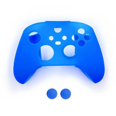 Pehme silikoonist libisemisvastane kukkumisvastane nahka kaitsev ümbris XBOX-seeria X/S kontrolleri tarvikute jaoks koos pöidlaga käepideme korgiga