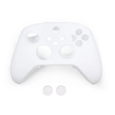Pehme silikoonist libisemisvastane kukkumisvastane nahka kaitsev ümbris XBOX-seeria X/S kontrolleri tarvikute jaoks koos pöidlaga käepideme korgiga