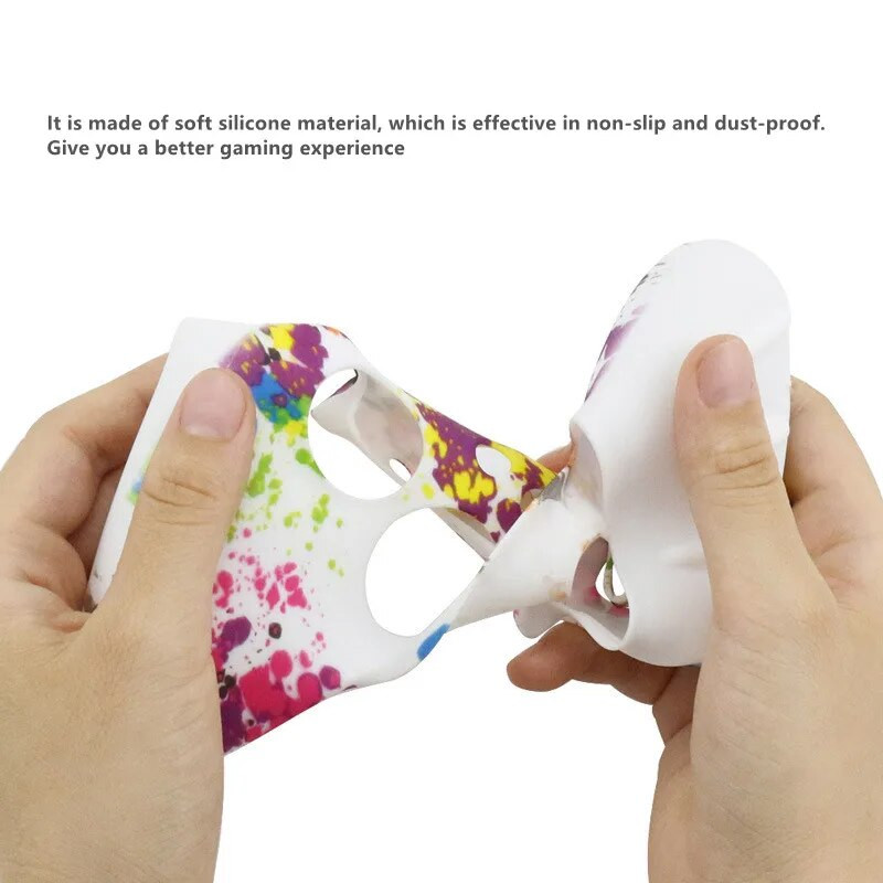 Pehme silikoonist libisemisvastane kukkumisvastane nahka kaitsev ümbris XBOX-seeria X/S kontrolleri tarvikute jaoks koos pöidlaga käepideme korgiga