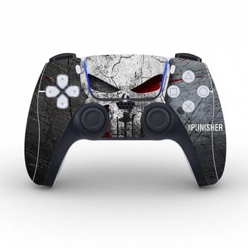 Стикер за защитен капак с дизайн на черепа за PS5 Controller Skin Decal PS5 Gamepad Skin Sticker Винил