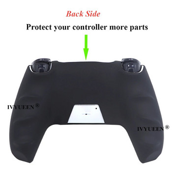 IVYUEEN Update Version Противоплъзгаща се силиконова обвивка за PlayStation 5 Dualsense PS5 Controller Case Костюм за оригинално зарядно устройство