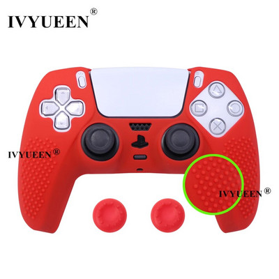 IVYUEEN atjauninātās versijas Pretslīdes silikona apvalks PlayStation 5 Dualsense PS5 kontroliera korpusa uzvalks oriģinālajam lādētājam