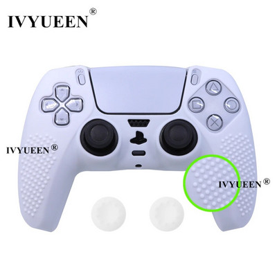 IVYUEEN atjauninātās versijas Pretslīdes silikona apvalks PlayStation 5 Dualsense PS5 kontroliera korpusa uzvalks oriģinālajam lādētājam