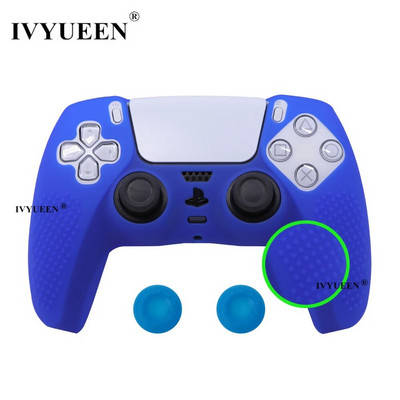 IVYUEEN atjauninātās versijas Pretslīdes silikona apvalks PlayStation 5 Dualsense PS5 kontroliera korpusa uzvalks oriģinālajam lādētājam