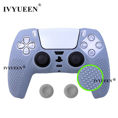 IVYUEEN atjauninātās versijas Pretslīdes silikona apvalks PlayStation 5 Dualsense PS5 kontroliera korpusa uzvalks oriģinālajam lādētājam