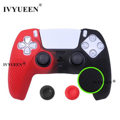 IVYUEEN atjauninātās versijas Pretslīdes silikona apvalks PlayStation 5 Dualsense PS5 kontroliera korpusa uzvalks oriģinālajam lādētājam
