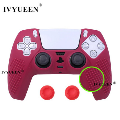 IVYUEEN atjauninātās versijas Pretslīdes silikona apvalks PlayStation 5 Dualsense PS5 kontroliera korpusa uzvalks oriģinālajam lādētājam
