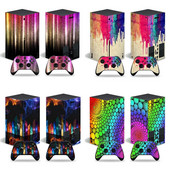 Για Xbox Series X Console and 2 Controller Skin Sticker Graffiti Color Protective Decal Αφαιρούμενο κάλυμμα
