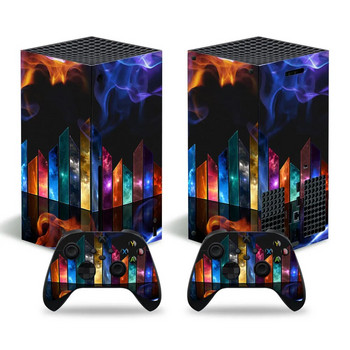 Για Xbox Series X Console and 2 Controller Skin Sticker Graffiti Color Protective Decal Αφαιρούμενο κάλυμμα