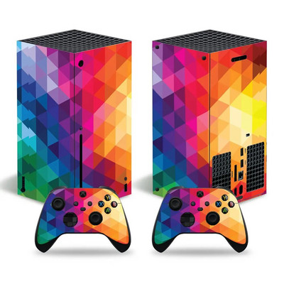 Για Xbox Series X Console and 2 Controller Skin Sticker Graffiti Color Protective Decal Αφαιρούμενο κάλυμμα