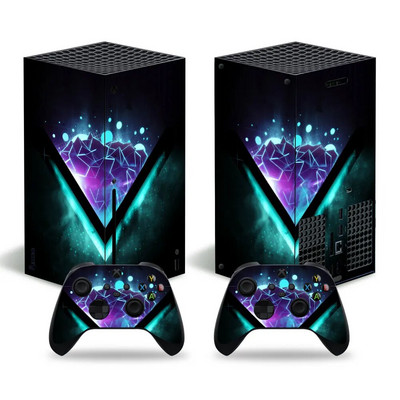 Για Xbox Series X Console and 2 Controller Skin Sticker Graffiti Color Protective Decal Αφαιρούμενο κάλυμμα