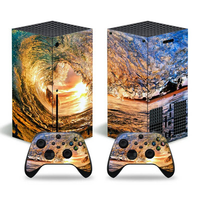 Για Xbox Series X Console and 2 Controller Skin Sticker Graffiti Color Protective Decal Αφαιρούμενο κάλυμμα