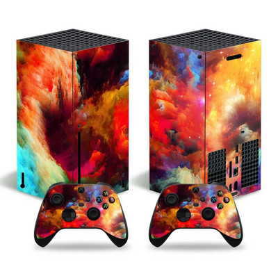 Για Xbox Series X Console and 2 Controller Skin Sticker Graffiti Color Protective Decal Αφαιρούμενο κάλυμμα