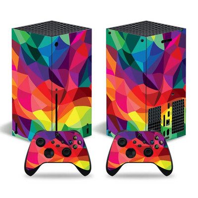 Για Xbox Series X Console and 2 Controller Skin Sticker Graffiti Color Protective Decal Αφαιρούμενο κάλυμμα
