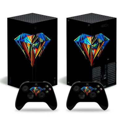 Για Xbox Series X Console and 2 Controller Skin Sticker Graffiti Color Protective Decal Αφαιρούμενο κάλυμμα