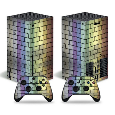 Για Xbox Series X Console and 2 Controller Skin Sticker Graffiti Color Protective Decal Αφαιρούμενο κάλυμμα
