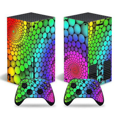 Για Xbox Series X Console and 2 Controller Skin Sticker Graffiti Color Protective Decal Αφαιρούμενο κάλυμμα