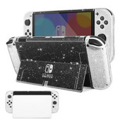 Διάφανη Clear Crystal Glitter Case for Switch Oled Game Console Protective Hard Shell Case Cover for Switch Oled Shell Skin