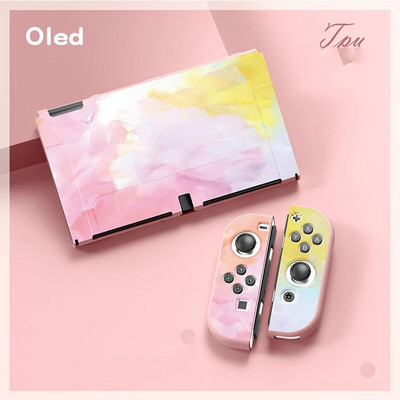 Nintendo Switchi OLED-tarvikute jaoks Protective Shell NS Game Host Console TPU kõikehõlmav pehme kaanega kaitseümbrise kott