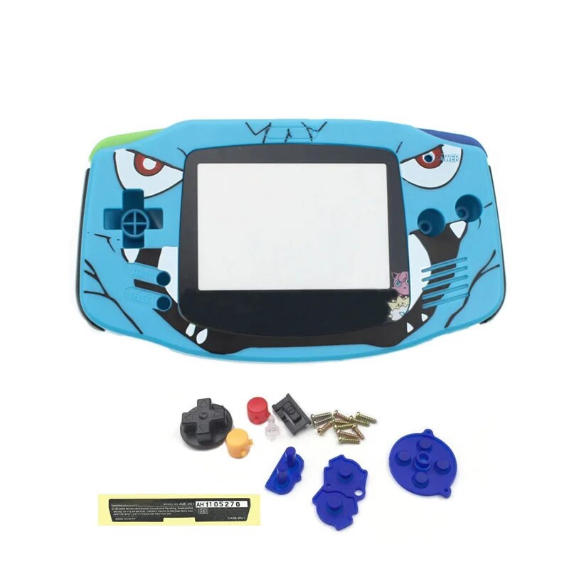 Νέο Full Housing Shell για Nintend Gameboy GBA Shell Hard Case with Screen Lens Replacement for Gameboy Advance Console Housing