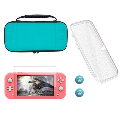 Switch Lite`i tarvikute komplekt – pehme Glitter TPU kaitseümbris ja ekraanikaitse Nintendo Switch Lite kandekotile