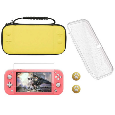Switch Lite`i tarvikute komplekt – pehme Glitter TPU kaitseümbris ja ekraanikaitse Nintendo Switch Lite kandekotile