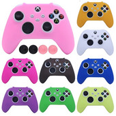 Roosa pehmest silikoonist mängupuldi kulumiskindel kaitsekate Skin Grip Case Joystick kate XBox-seeria SX kontrolleri nahale