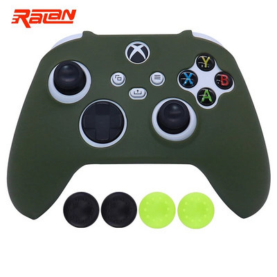 Roosa pehmest silikoonist mängupuldi kulumiskindel kaitsekate Skin Grip Case Joystick kate XBox-seeria SX kontrolleri nahale