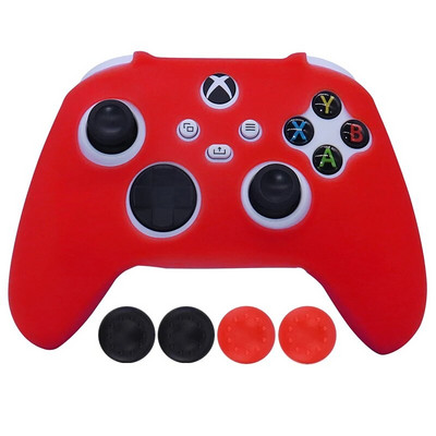 Roosa pehmest silikoonist mängupuldi kulumiskindel kaitsekate Skin Grip Case Joystick kate XBox-seeria SX kontrolleri nahale